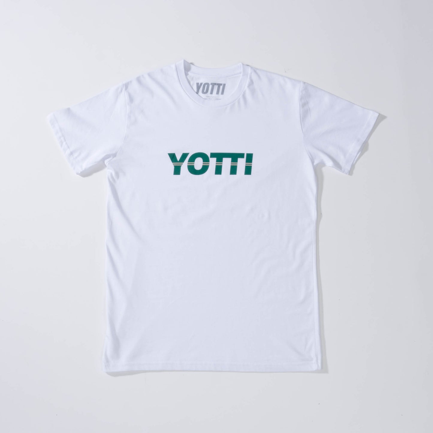 Yotti Racer Tee | White/Emerald