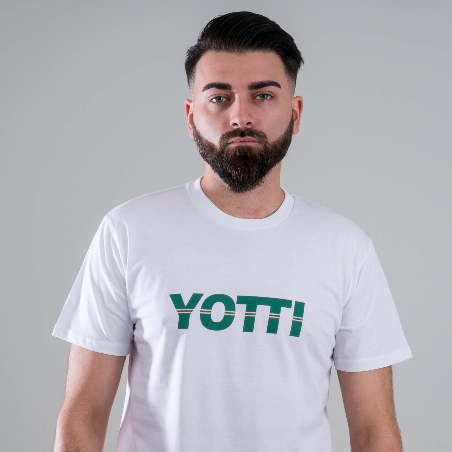 Yotti Racer Tee | White/Emerald
