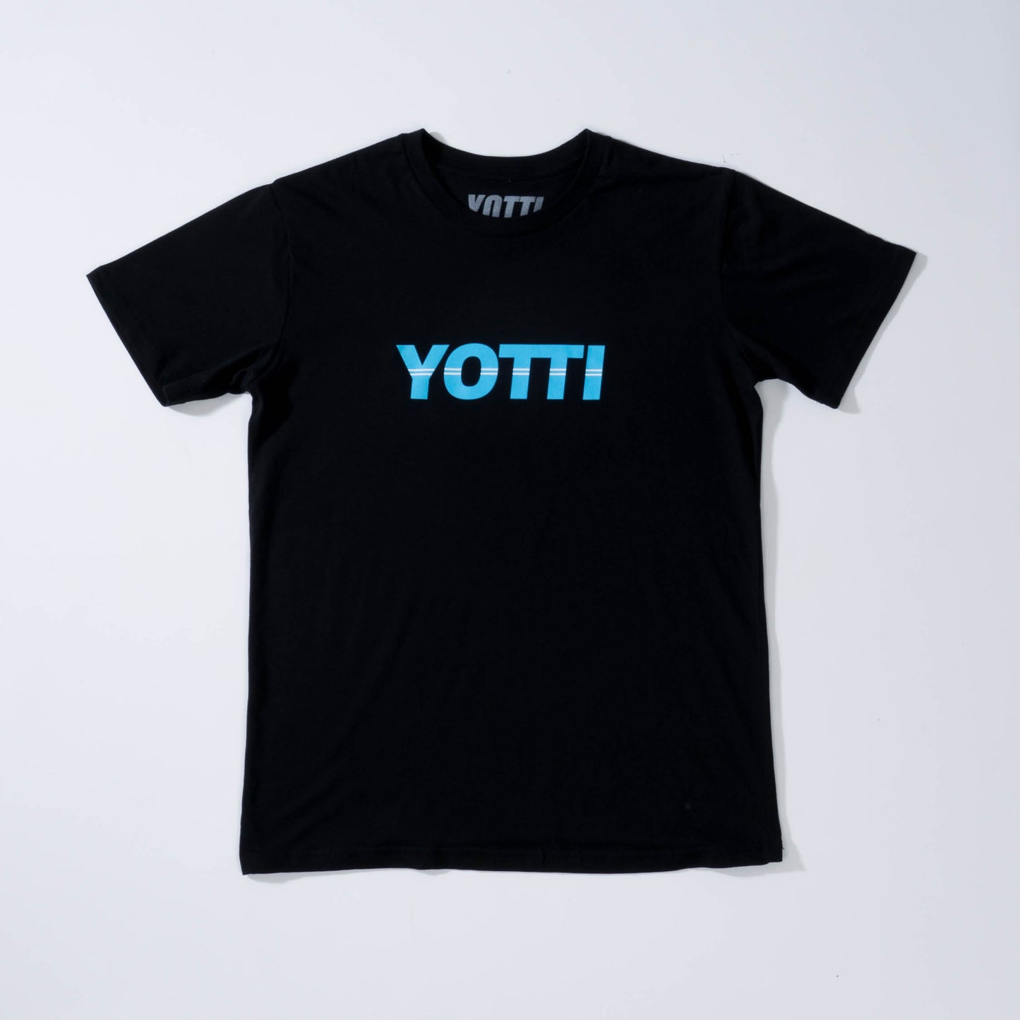 Yotti Racer Tee | Black/Cyan