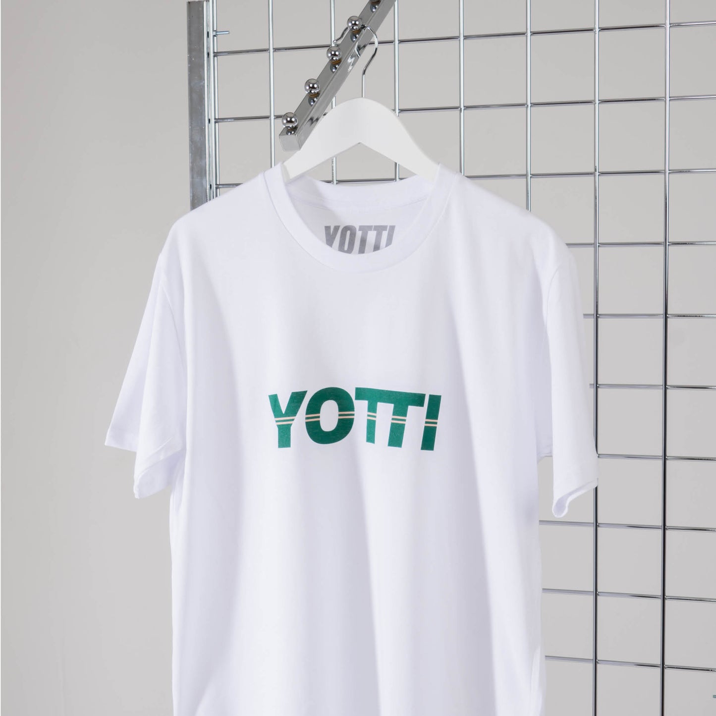 Yotti Racer Tee | White/Emerald